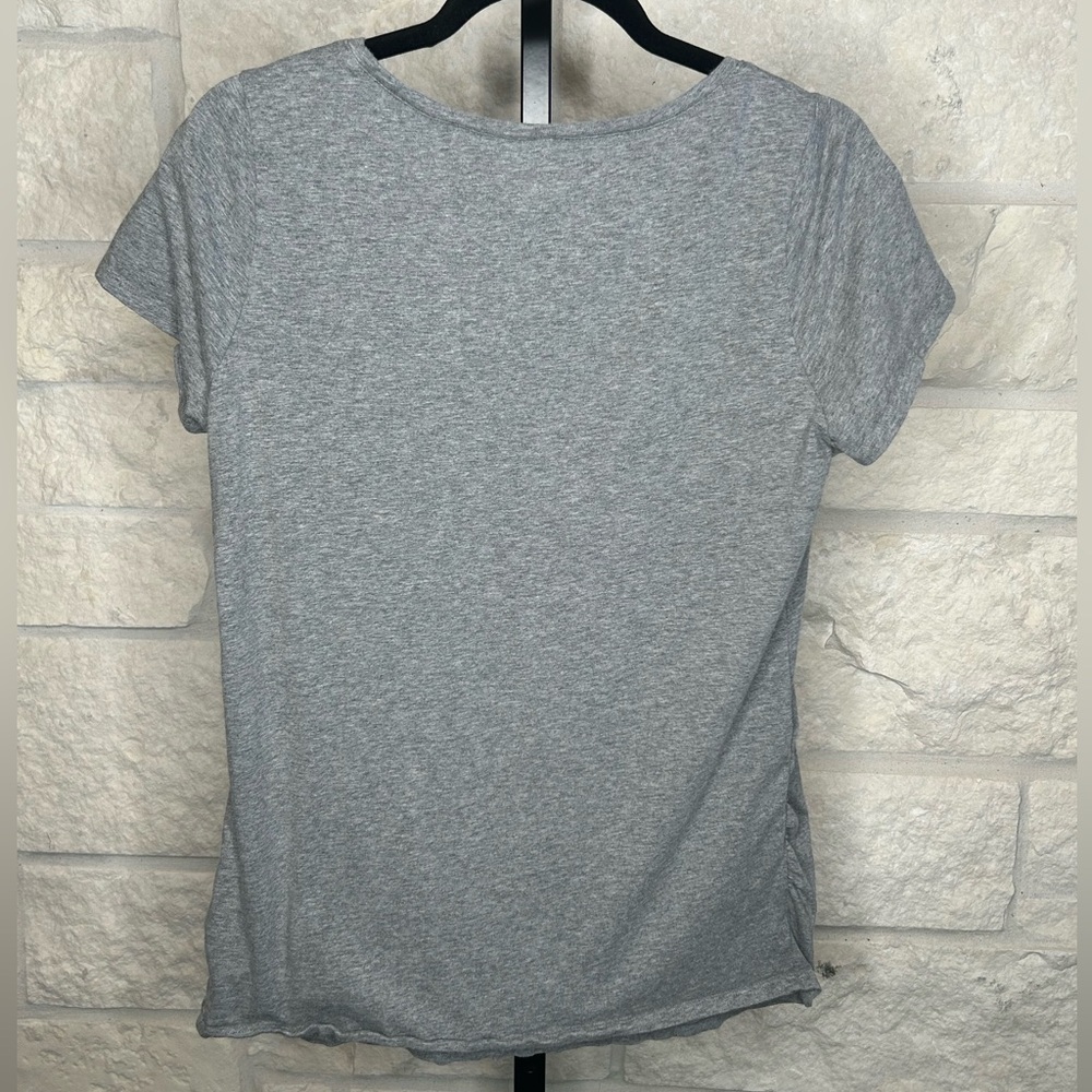 Bumpstart Maternity T Shirt Heather Gray Size Large - Picture 3 of 3